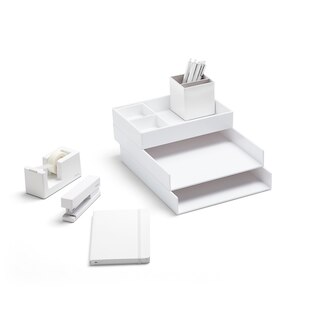 Poppin Dream Desk Set, White