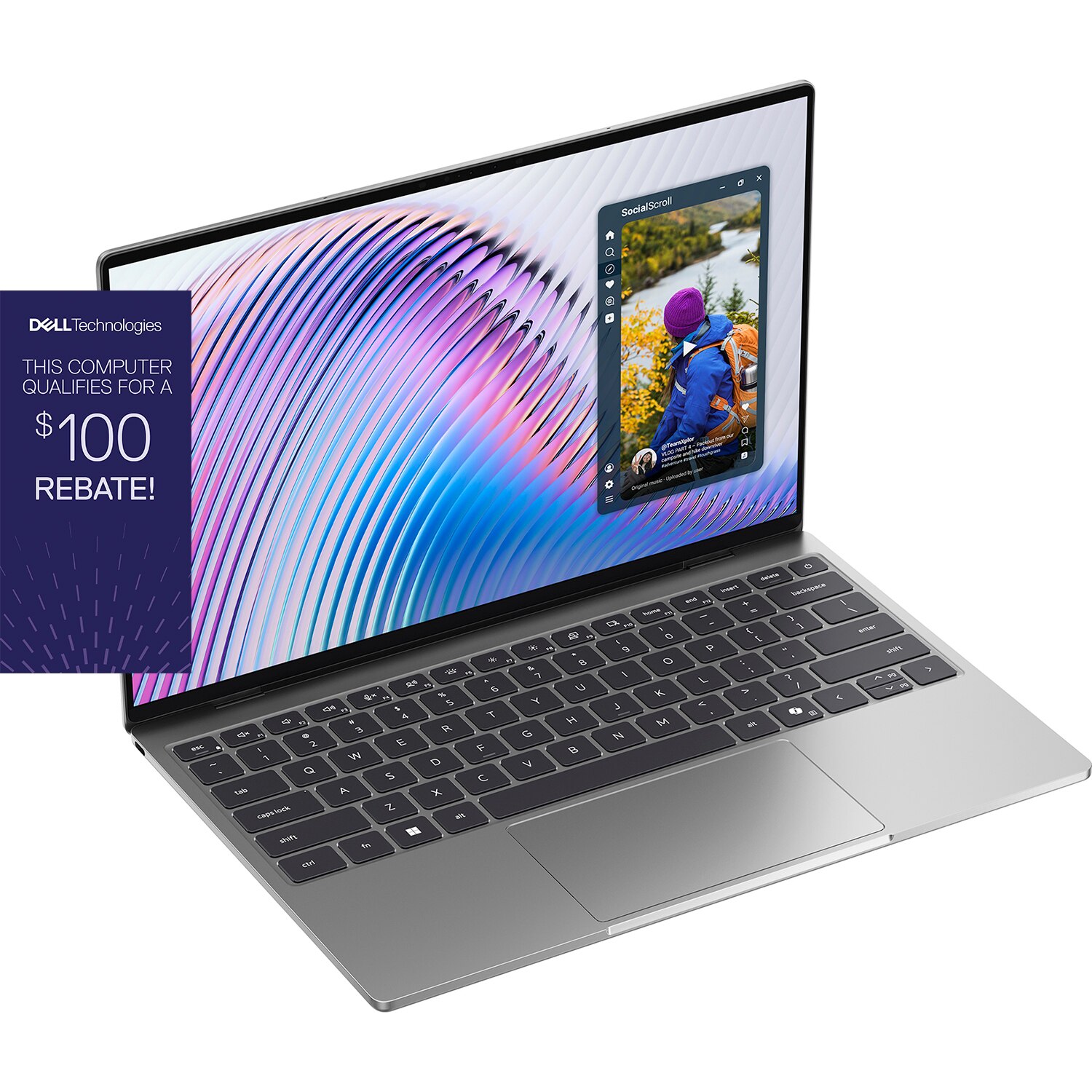 Intel Core 5 Processor 320 (6-Core 6MB Cache up to 4.6GHz) Microsoft Windows 11 Home 64-bit 8GB LPDDR5x @ 7467 MT/s 512GB PCIe Gen 4 SSD Intel Graphics 13.4" QHD+ (2560 x 1600) InfinityEdge Touch Display Intel Wi-Fi 7 (BE213 2x2) + Bluetooth
