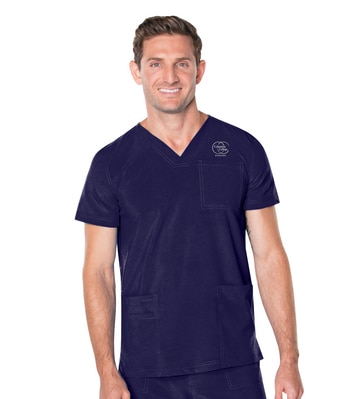 Men's 4 Pocket V-Neck Scrub Top