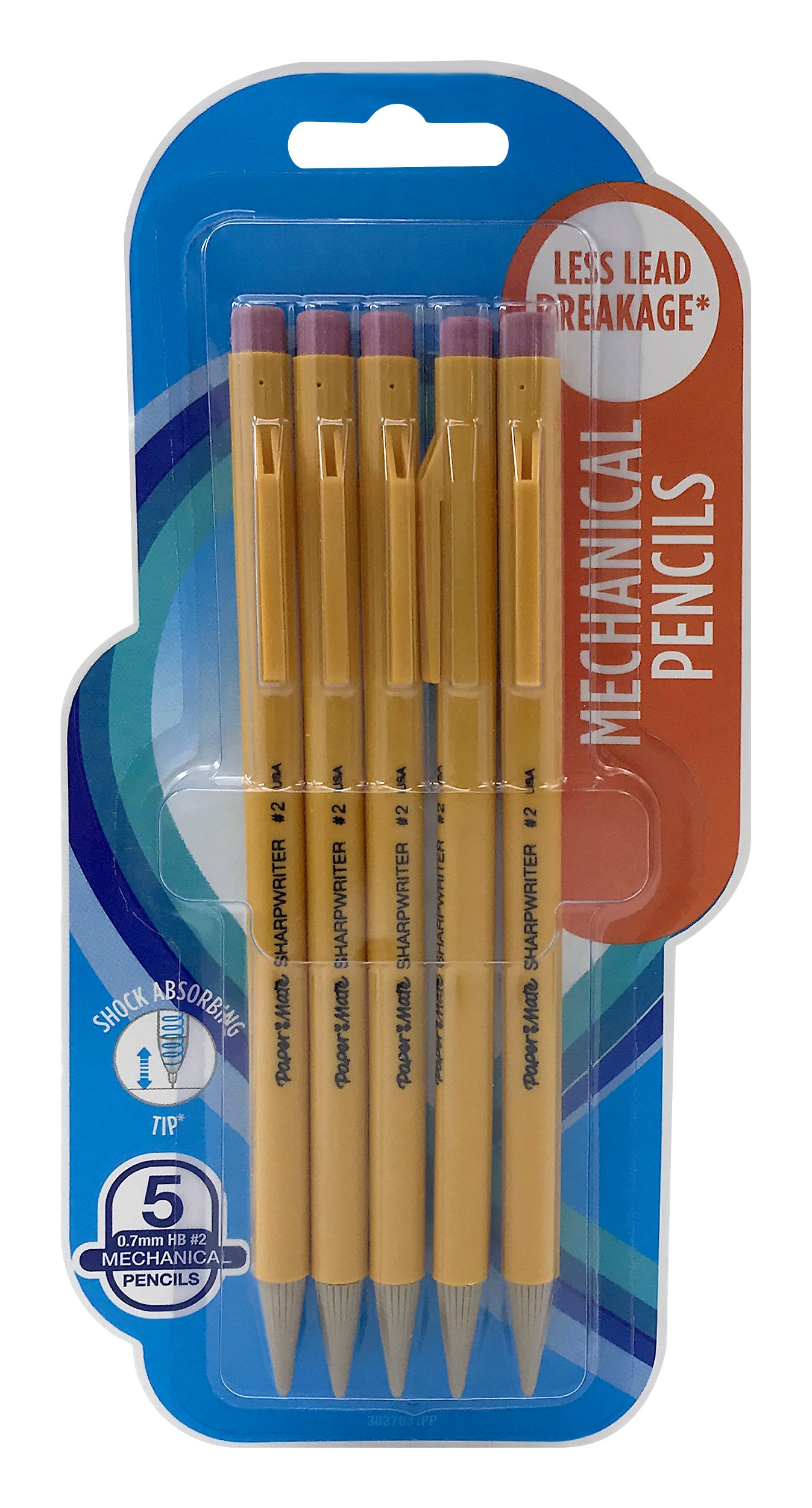 Paper Mate SharpWriter Mechanical Pencils 0.7mm 5Pack
