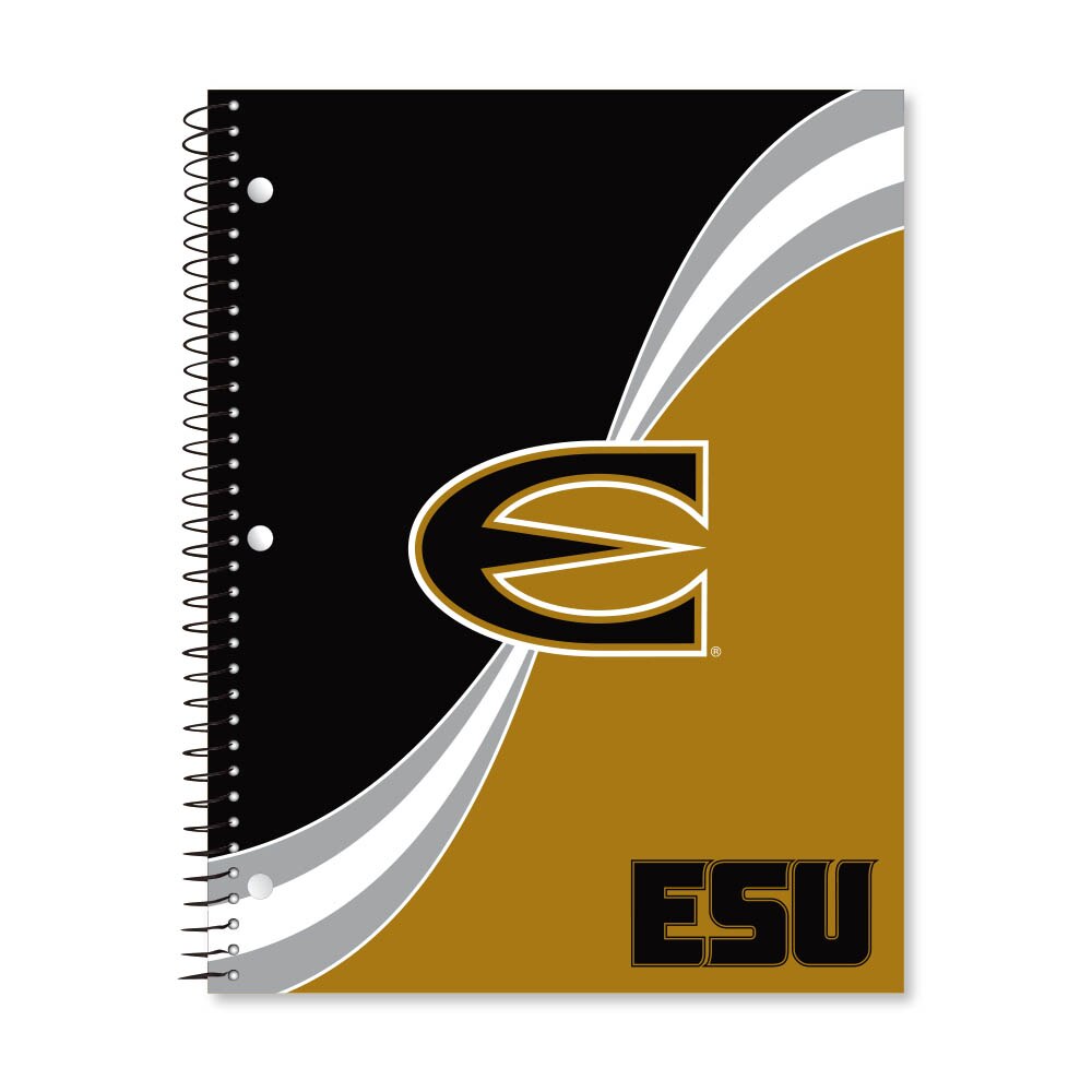 Digi Curve Divide 1 Subject 11"x8.5" 70 Count College Ruled Spiral Notebook