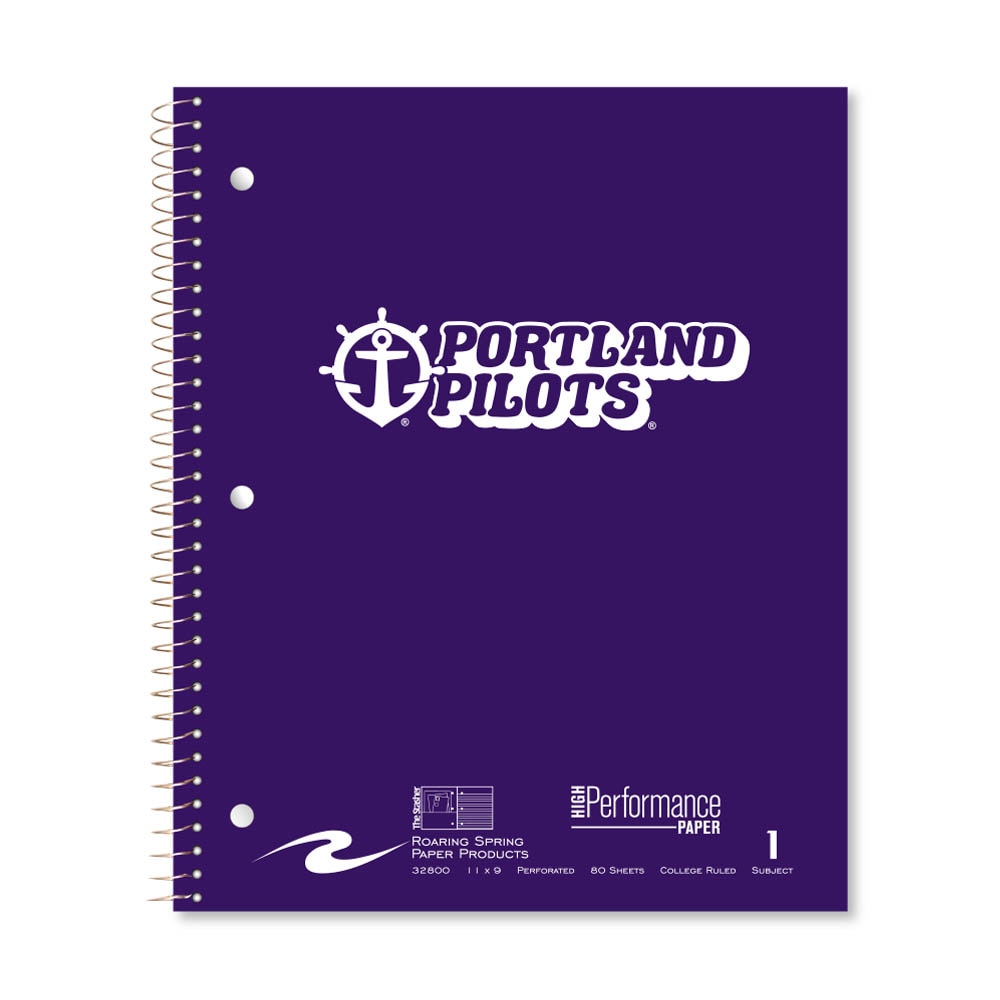 Roaring Premium 1 Subject Notebook, 8.5x11 College Ruled 20lb Paper, Pressboard Foil Cover