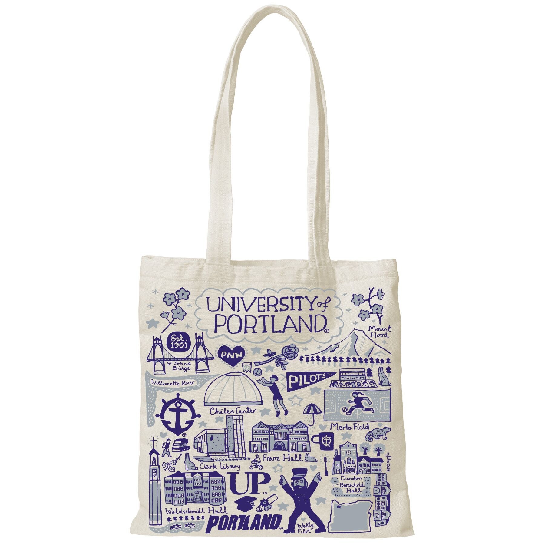 University of Portland 6035 Julia Gash Tote canvas