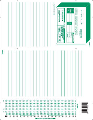 Scantron Form 886  E