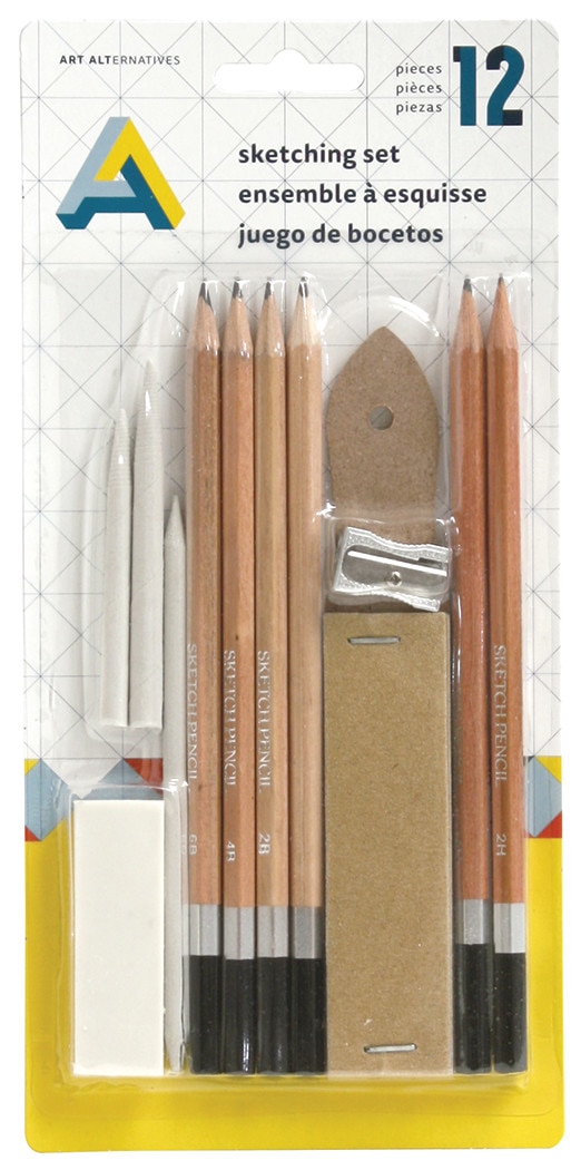 Art Alternatives Sketching Set, 12-Pieces