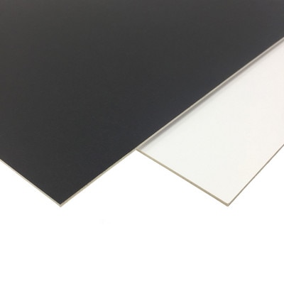 Crescent Photo Mount Board, Black/White, Single Thick, 16" x 20"