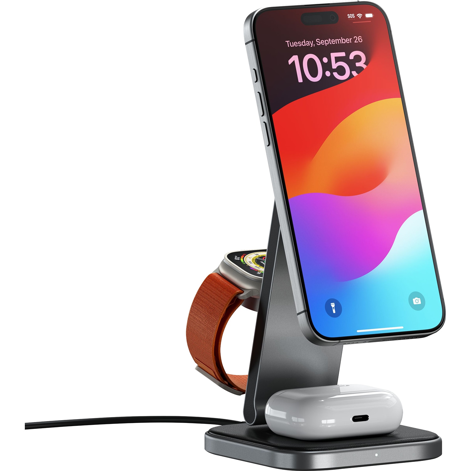 Satechi 3-in-1 Foldable Qi2 Wireless Charging Stand