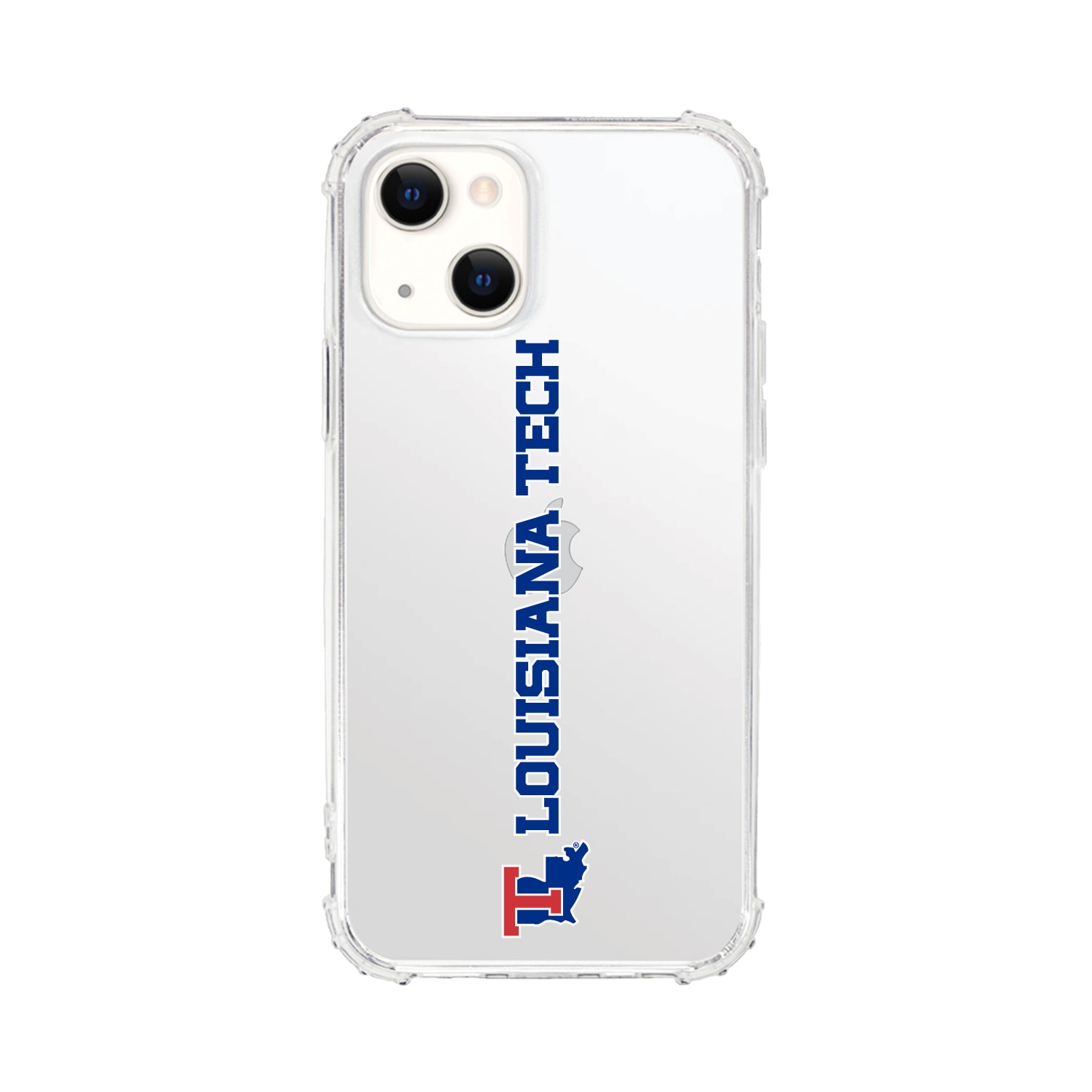 Louisiana Tech- Clear Tough Edge Phone Case, Classic - iPhone 15