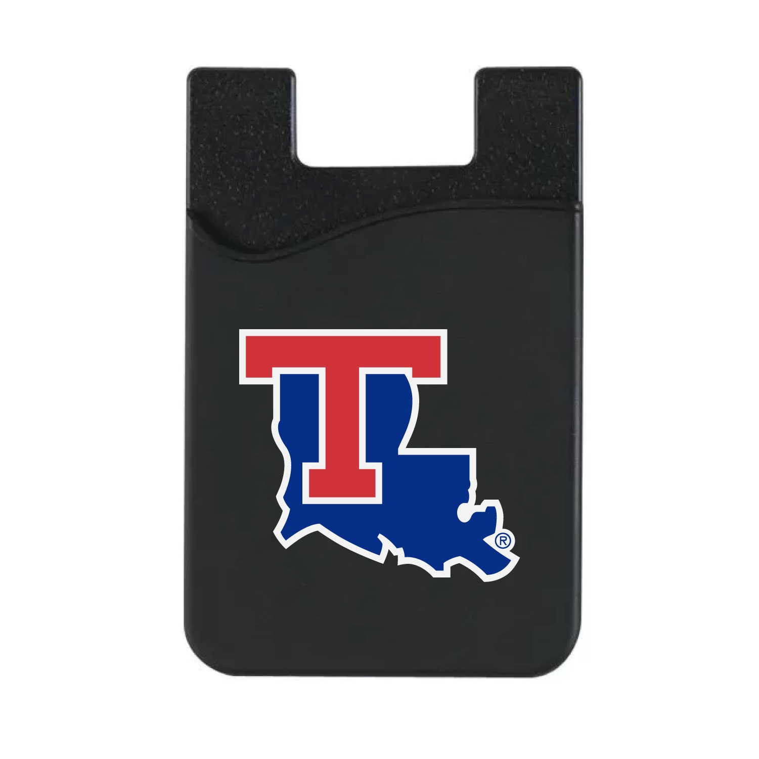 Louisiana Tech University Leather Wallet Sleeve (Top Load), Black, Classic