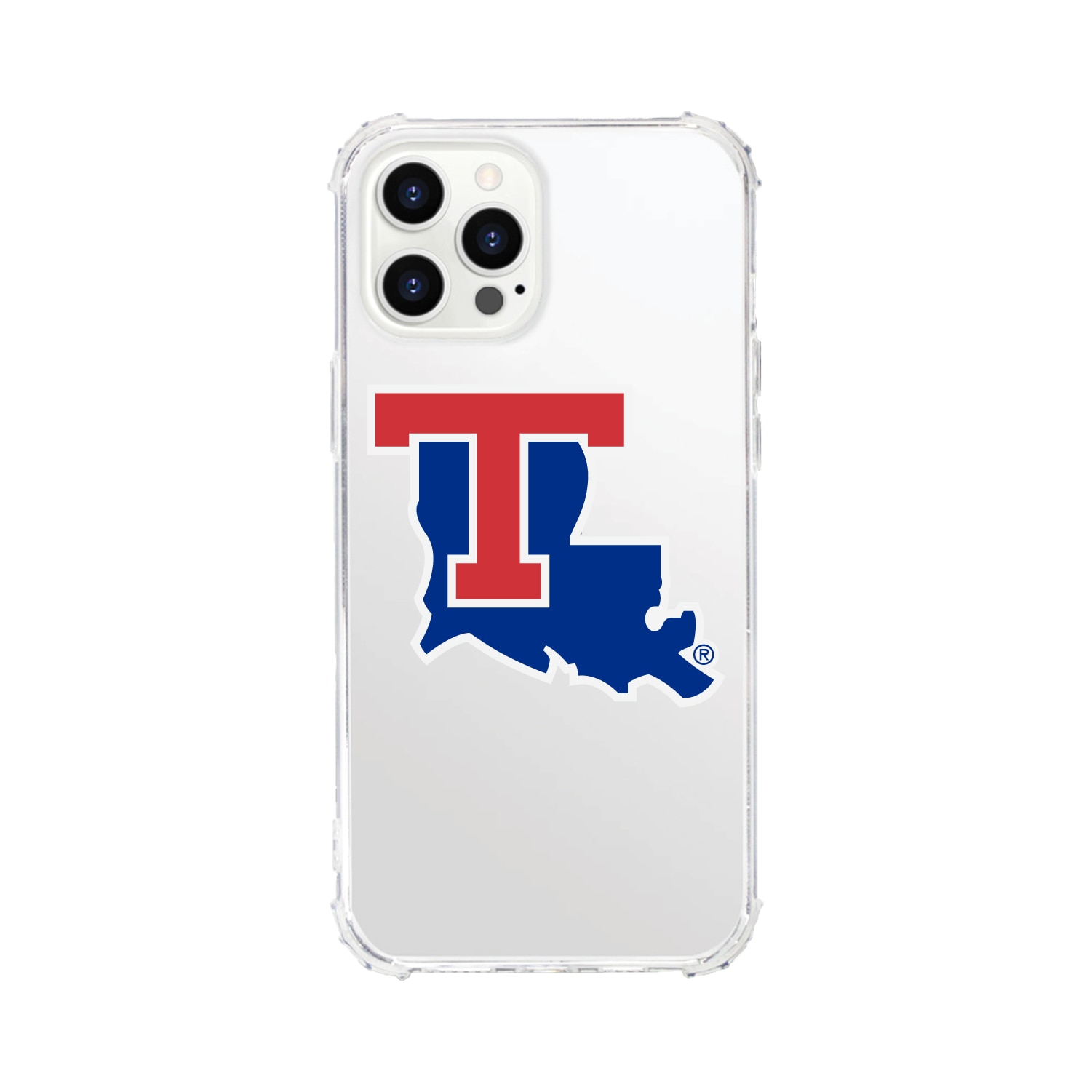 Louisiana Tech University Clear Tough Edge Phone Case, Classic V2 - iPhone 13 Pro