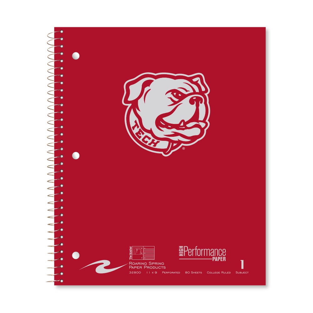 Roaring Premium 1 Subject Notebook, 8.5x11 College Ruled 20lb Paper, Pressboard Foil Cover