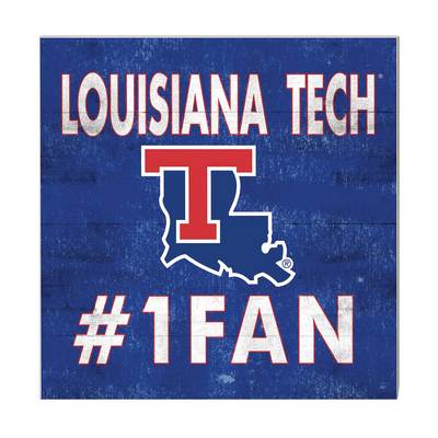 Louisiana Tech Team Color # 1 Fan Sign