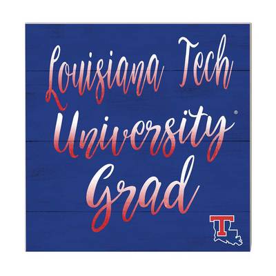 Louisiana Tech Team Color Grad Sign