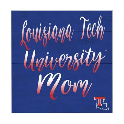 Louisiana Tech Team Color Mom Sign