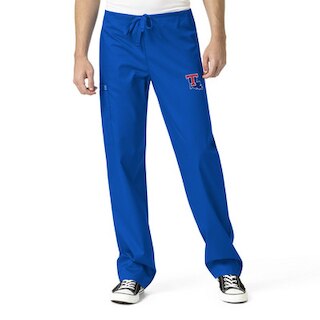 Louisiana Tech Custom Decorated WonderWink WWK Unisex Drawstring Cargo Scrub Pant, 500