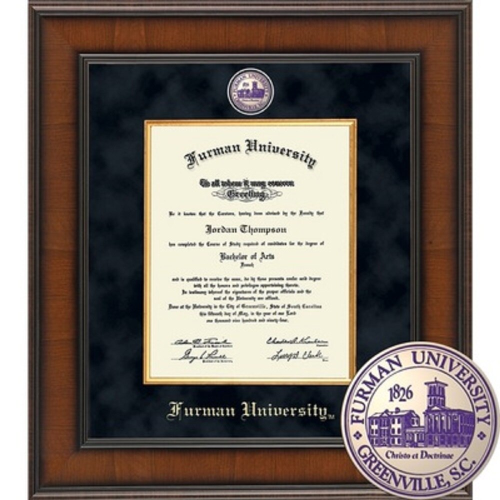 Church Hill Classics 14" x 11" Presidential Walnut Diploma Frame