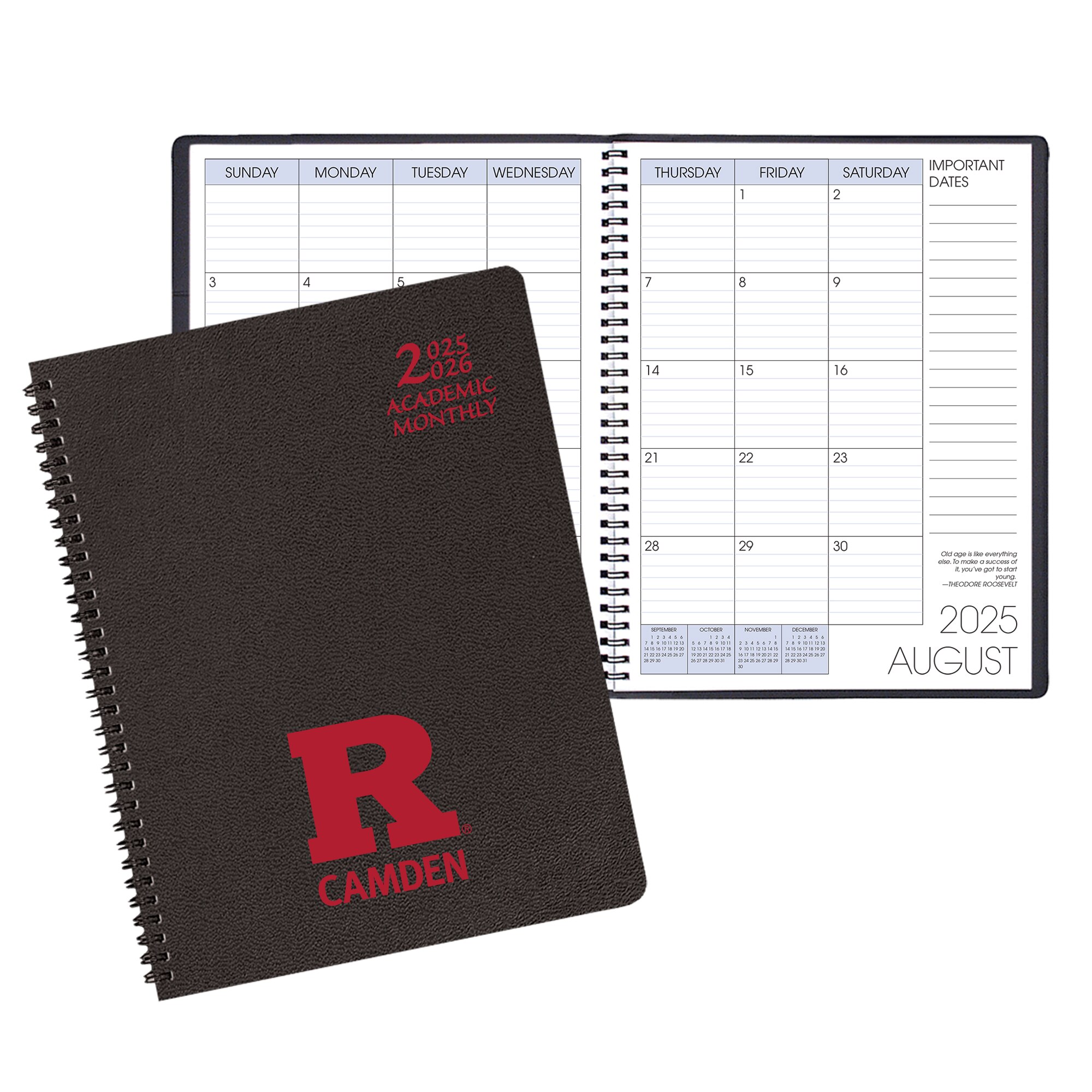 Payne 25-26 Imprinted Academic Monthly Planner 8.5"x11"