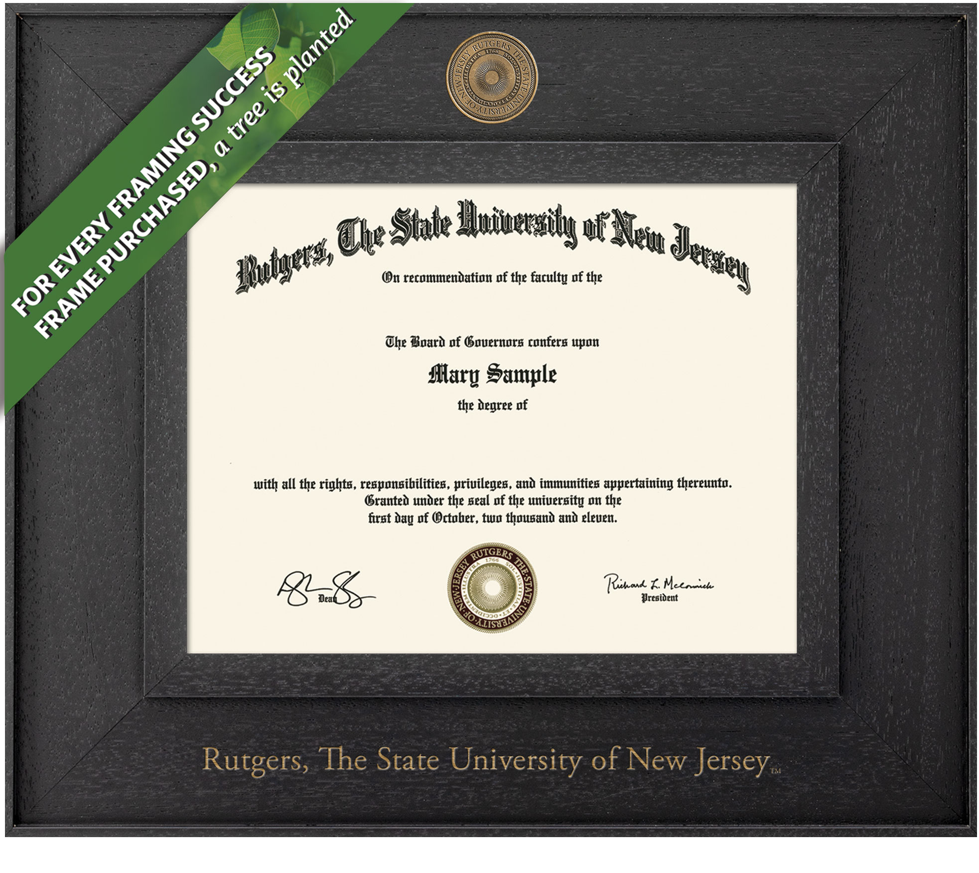 Framing Success 8.5 x 11 Cavalier Antiqued Medallion Bachelors Diploma Frame