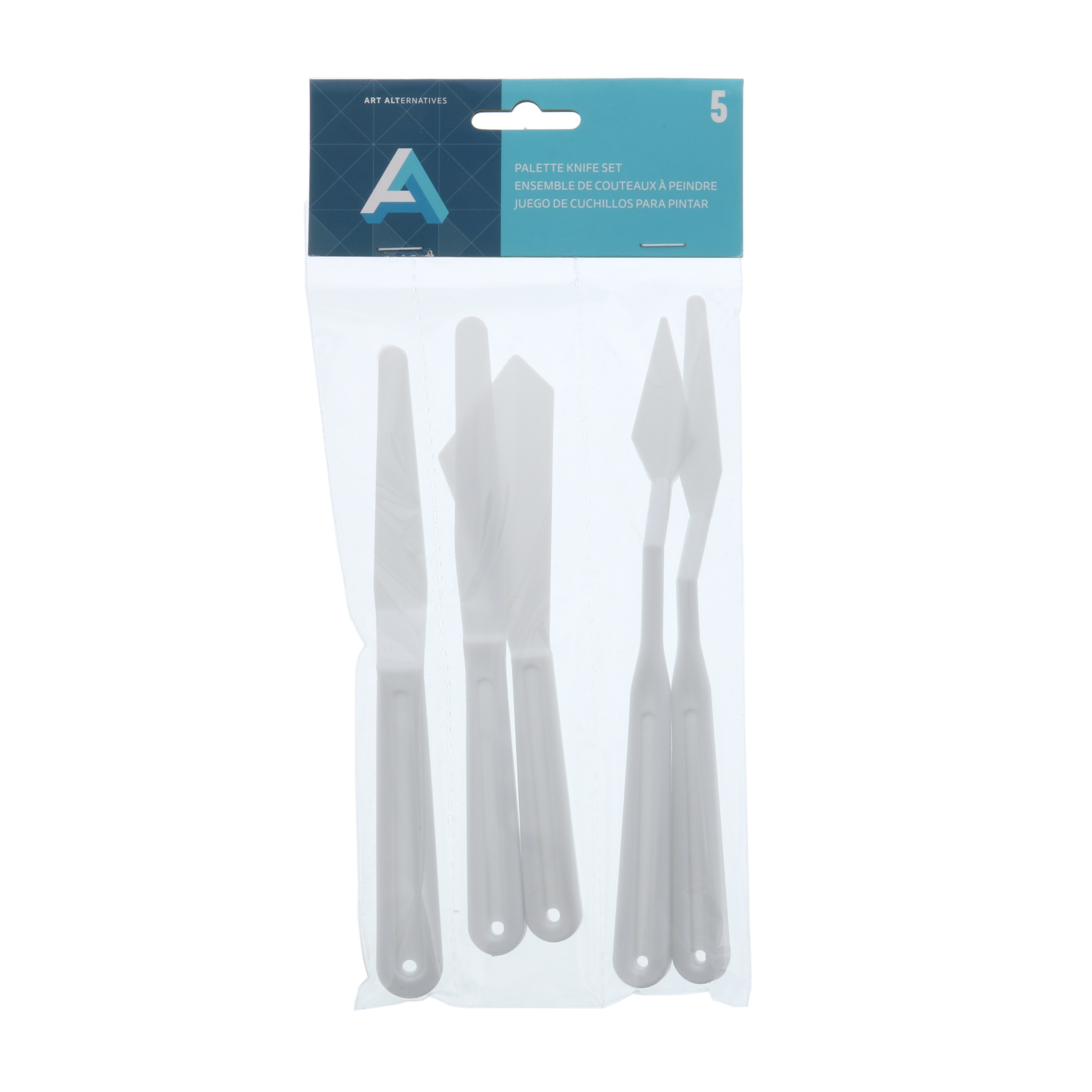 Art Alternatives Plastic Painting Knife Set, 5-Piece