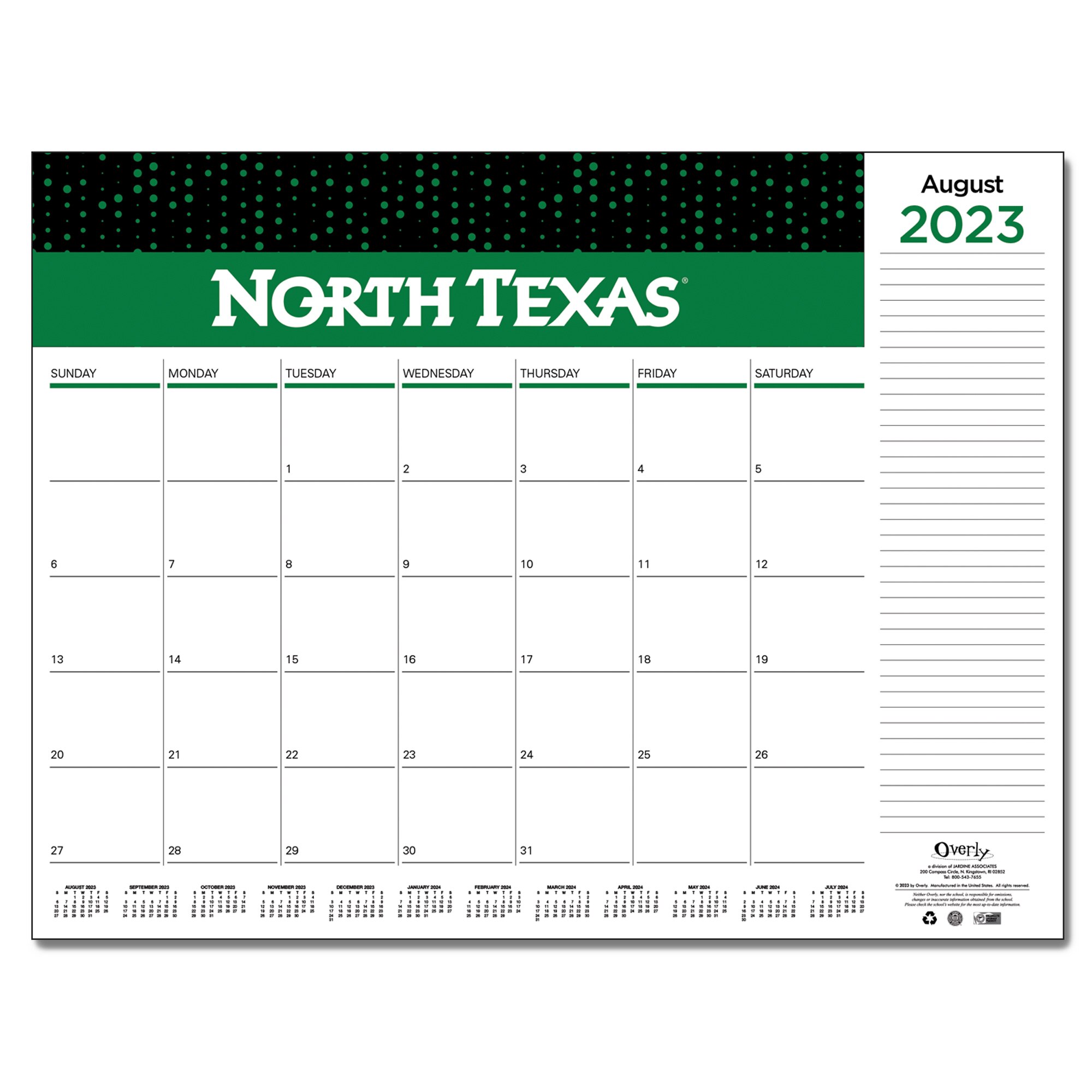 BY 24 Spirit Soft Touch Foil - Wordmark Imprinted Planner 23-24 AY 7x9