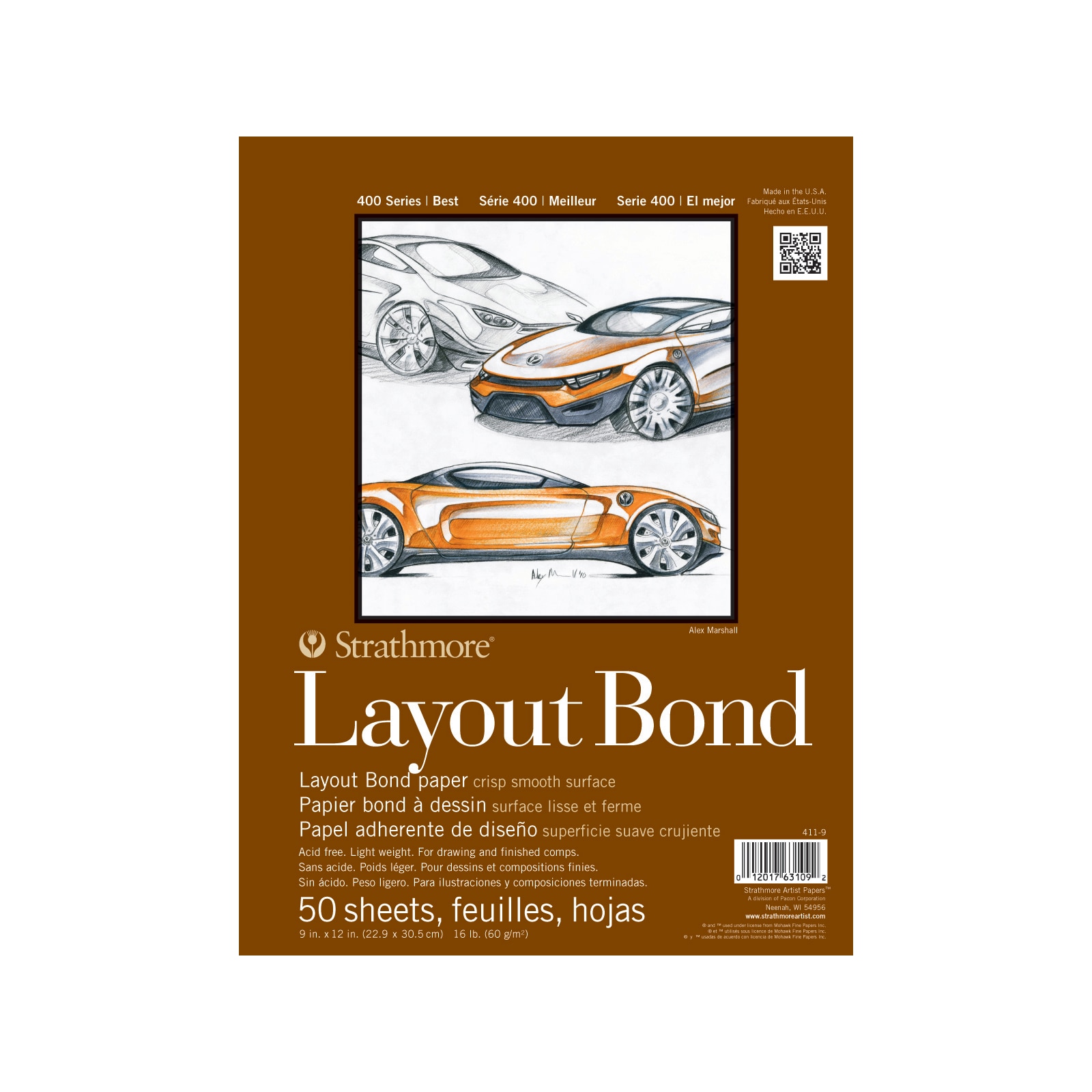 Strathmore Layout Paper Pad, 400 Series, 9" x 12"