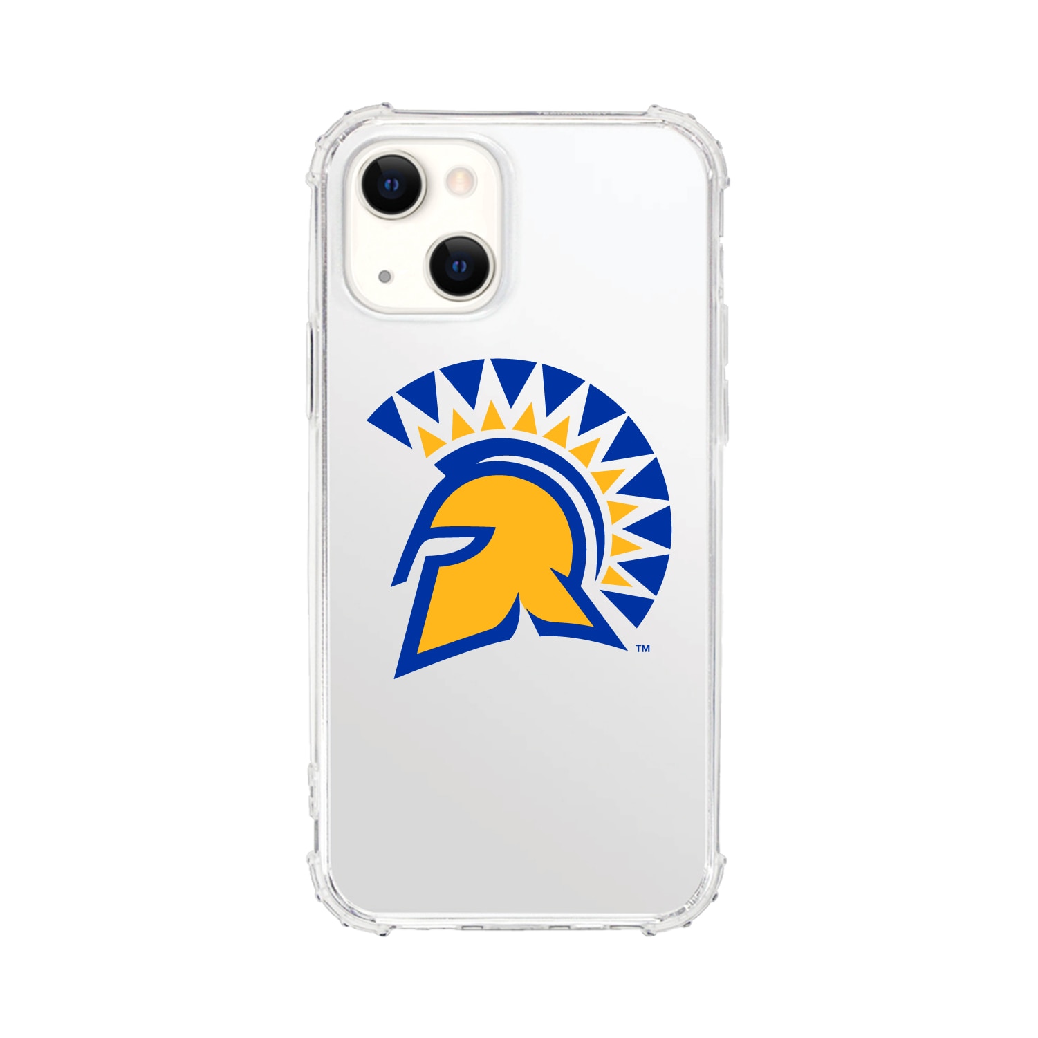 San Jose State University V3 - Clear Tough Edge Phone Case, Classic V1 - iPhone 14 Plus