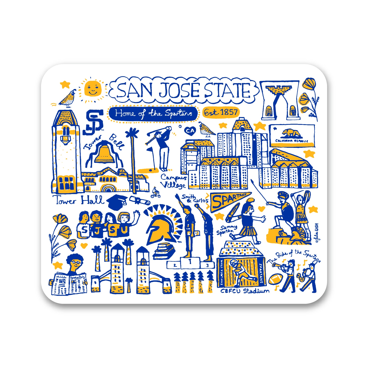 San Jose State University Mousepad