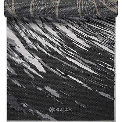 Gaiam Reversible Printed Yoga Mat Multi 5mm
