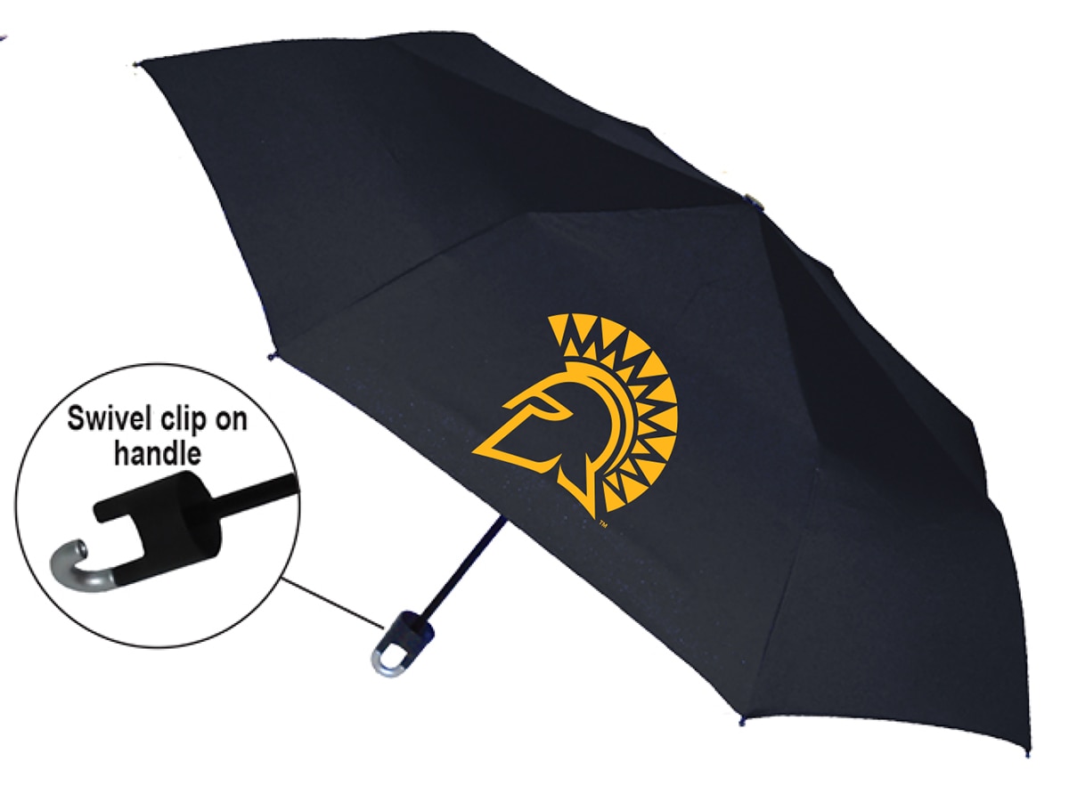 "Storm Clip" Mini Folding Emblematic Solid Umbrella 42" Coverage