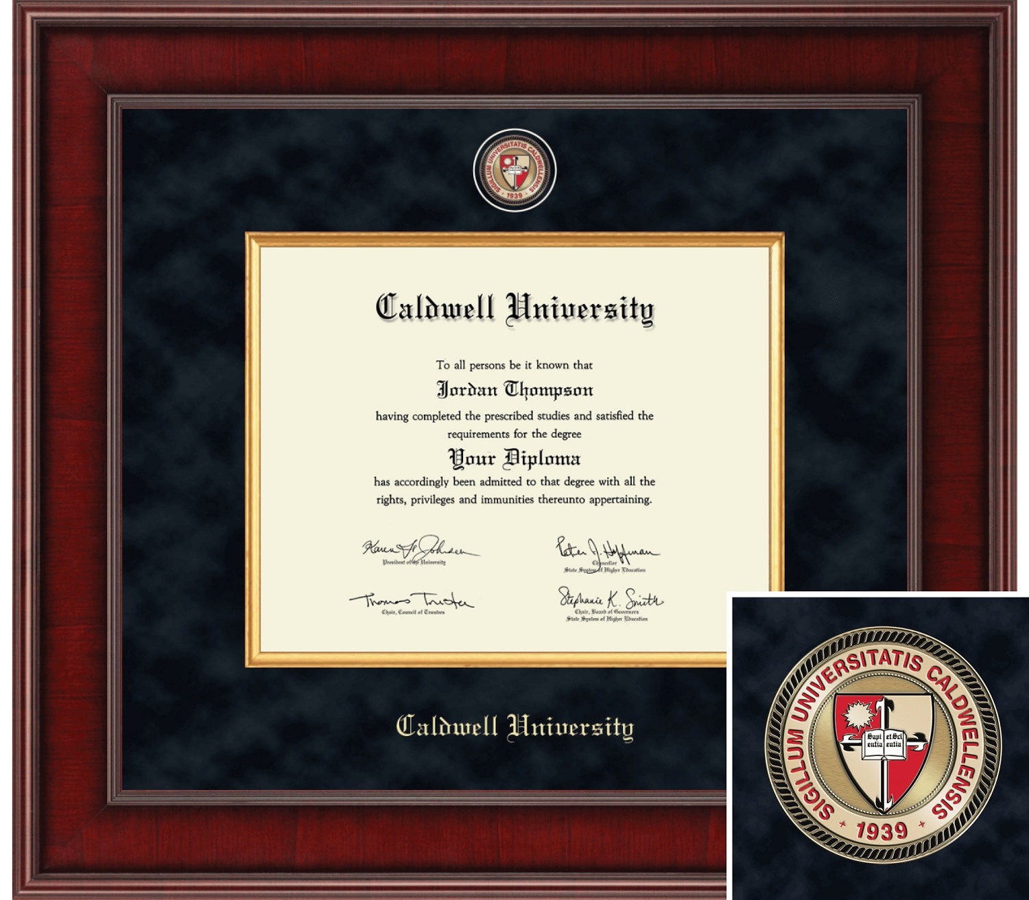 Church Hill Classics 8" x 10" Presidential Mahogany Diploma Frame