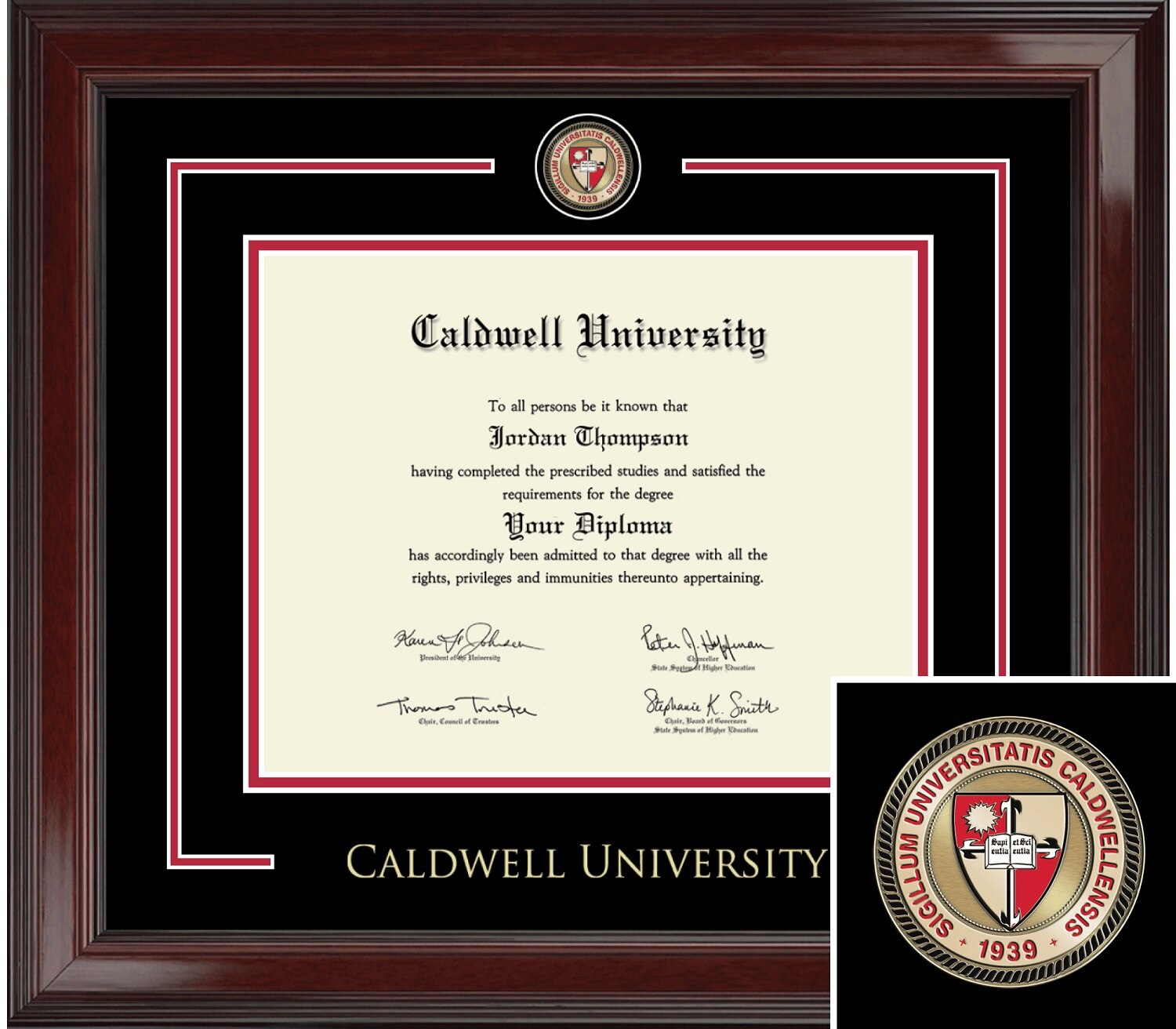 Church Hill Classics 8" x 10" Showcase Cherry Diploma Frame