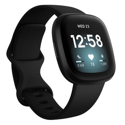 FitBit Versa 3 Health and Fitness Smart Watch in Black