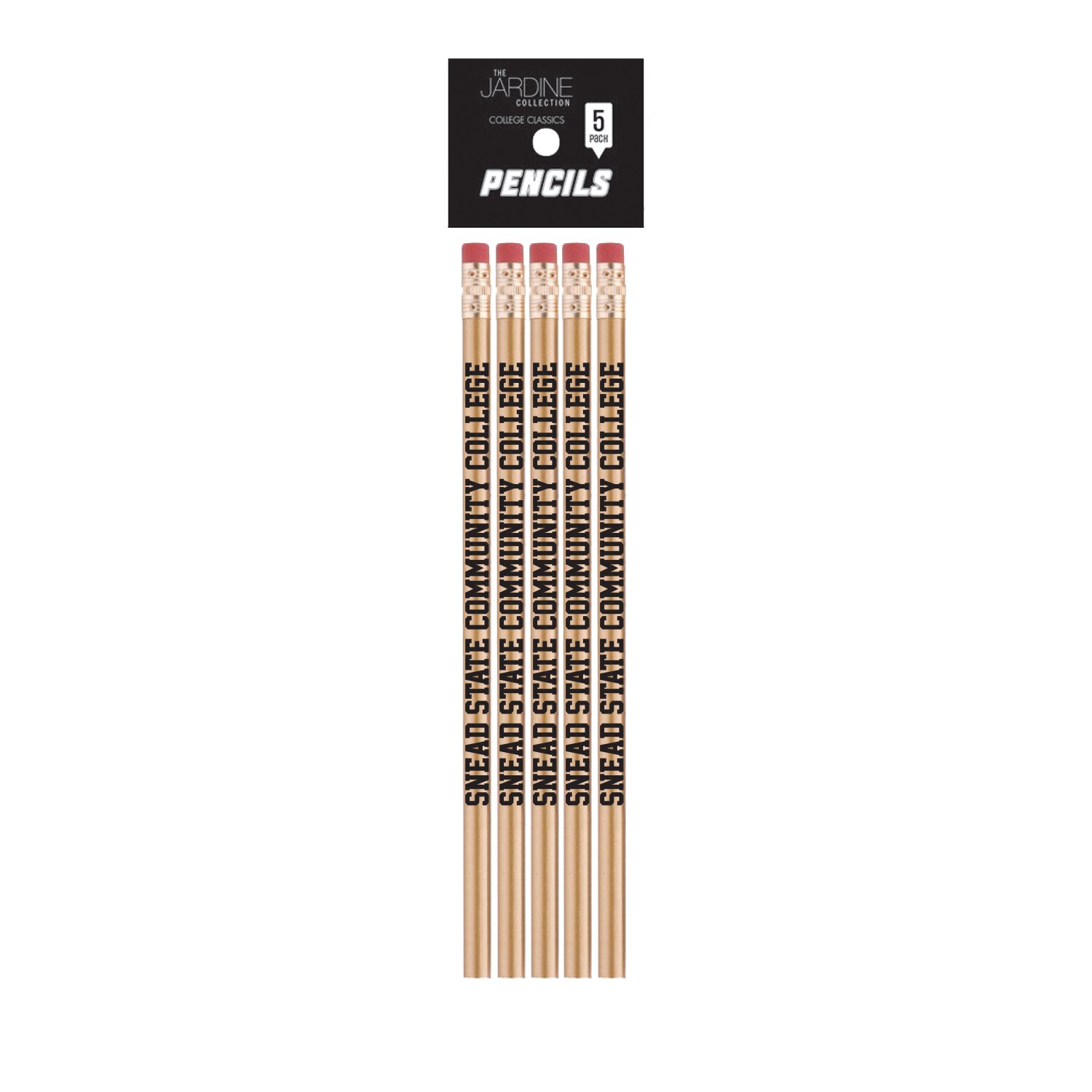 Emblematic Pencil 5pk School Name