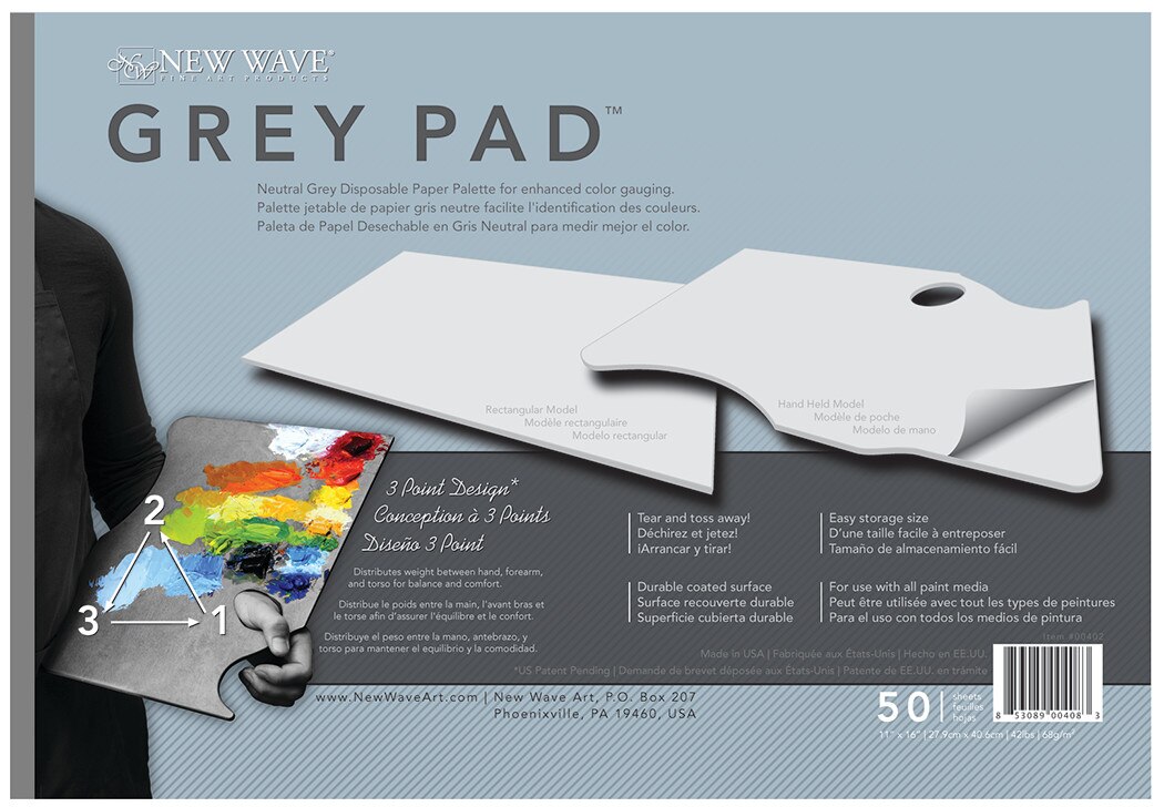 Grey Paper Palette 11x16