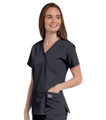 Womens Faux Wrap Tunic
