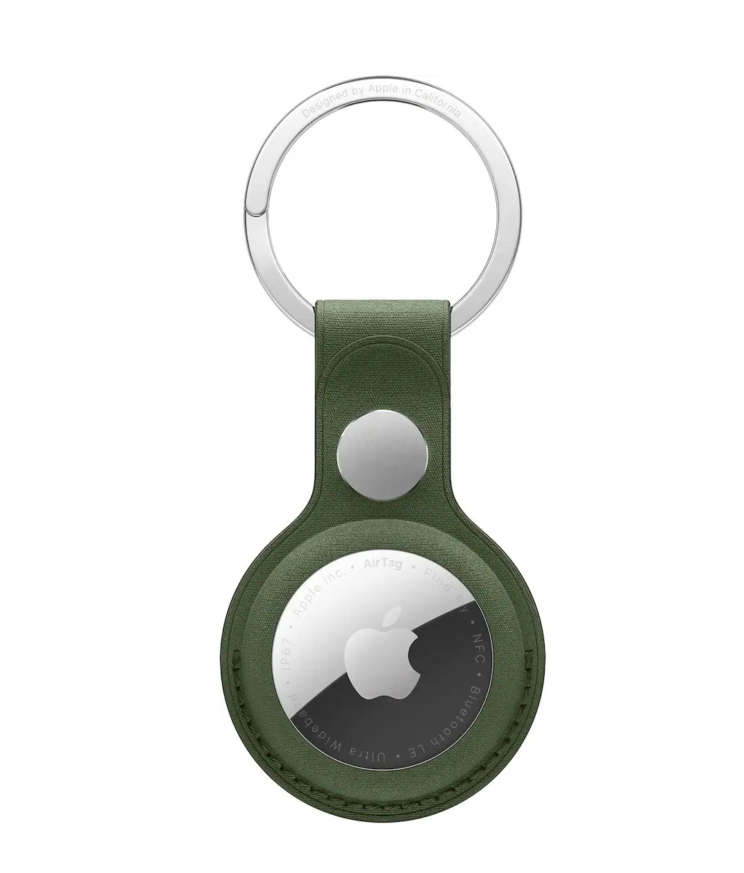 AirTag FineWoven Key Ring - Moss