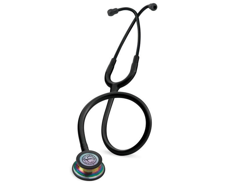 3M LittmannBlack Rainbow Classic III Monitoring Stethoscope