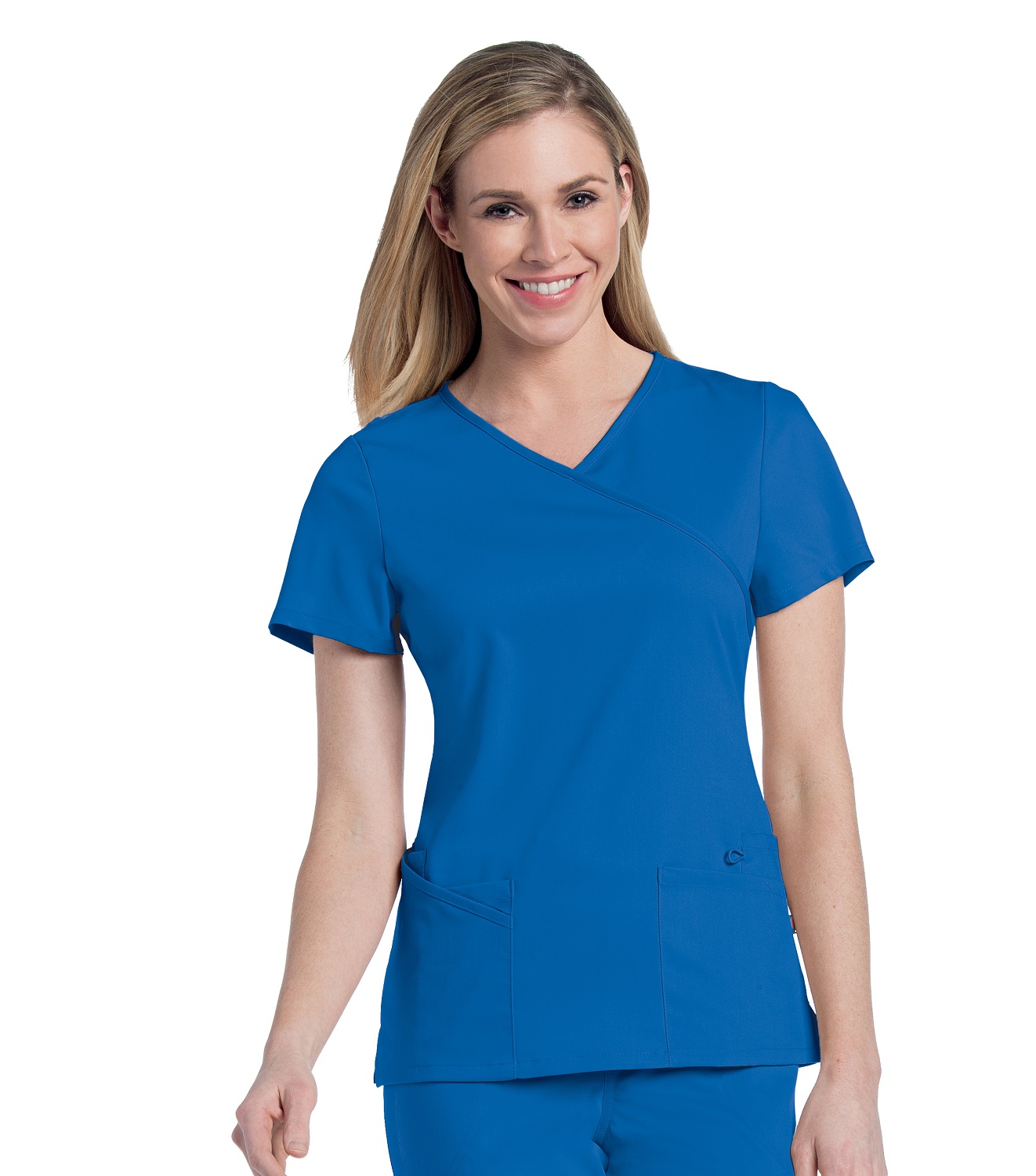 Urbane Ultimate Women's Mock Wrap Neck Scrub Top