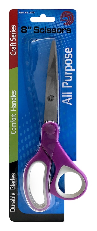 Avantix 8 All Purpose Adult Scissors Assorted Colors