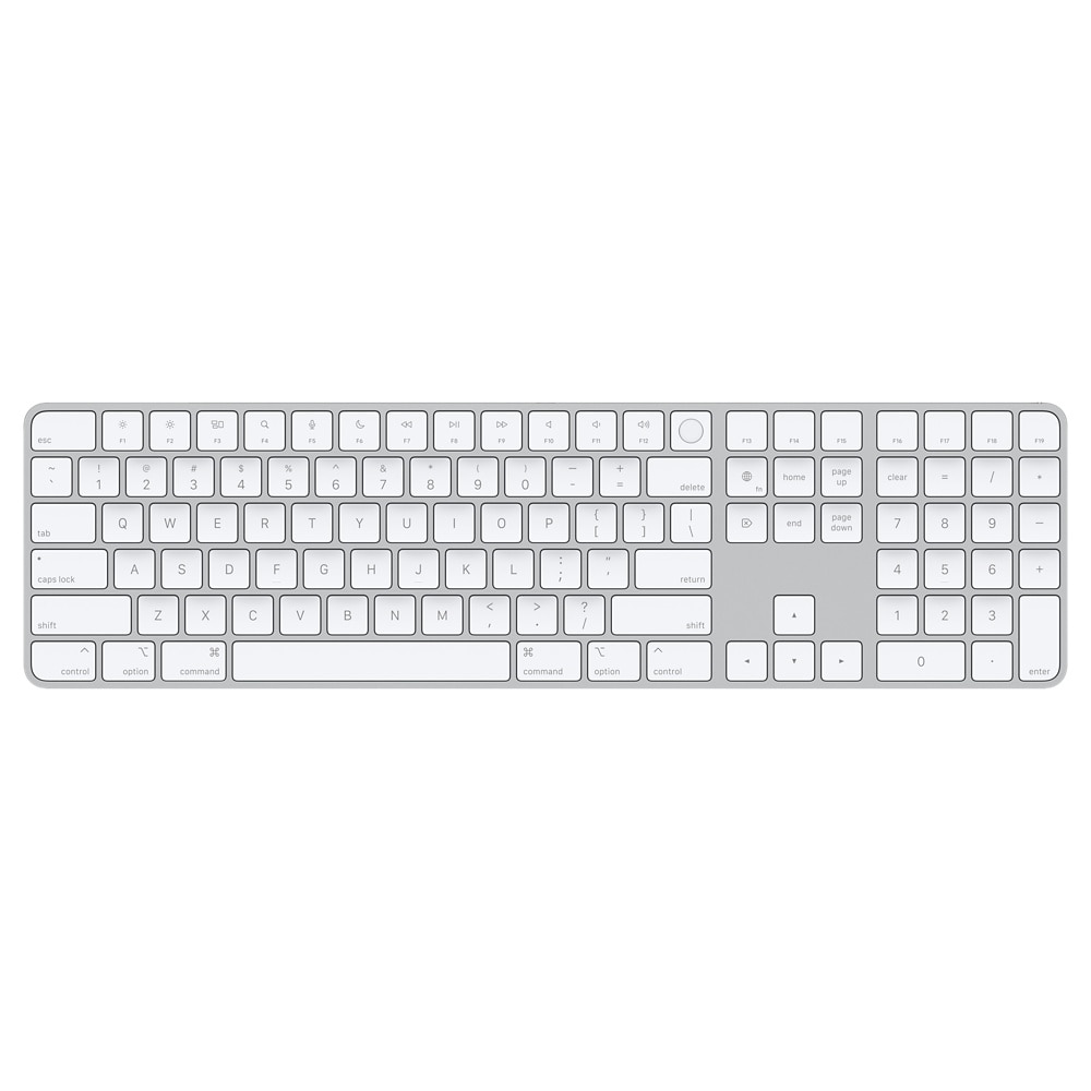 Apple Magic Keyboard with Touch ID and Numeric Keypad for Mac White