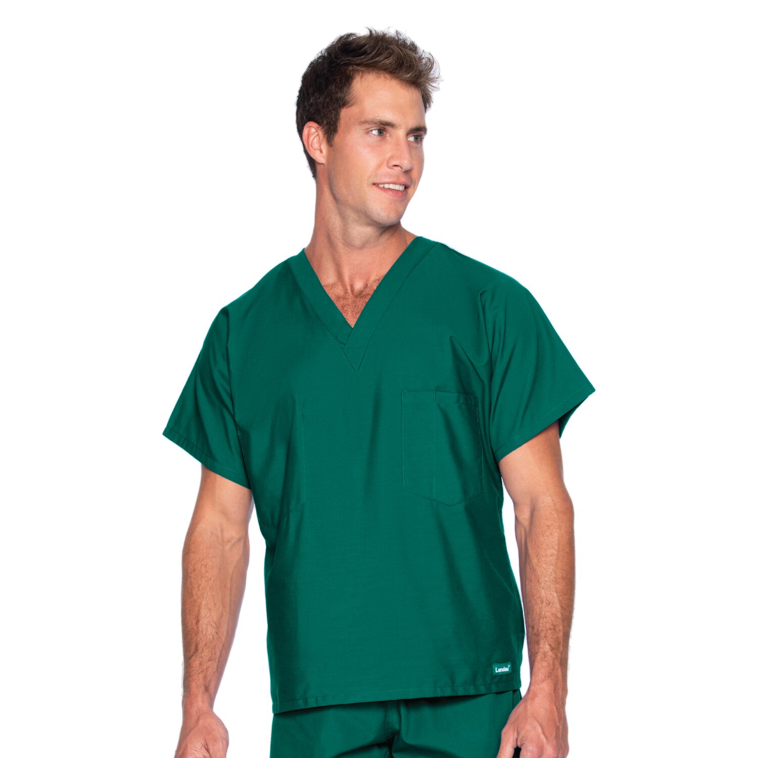 Reversible V-Neck Classic Fit Solid Scrub Top