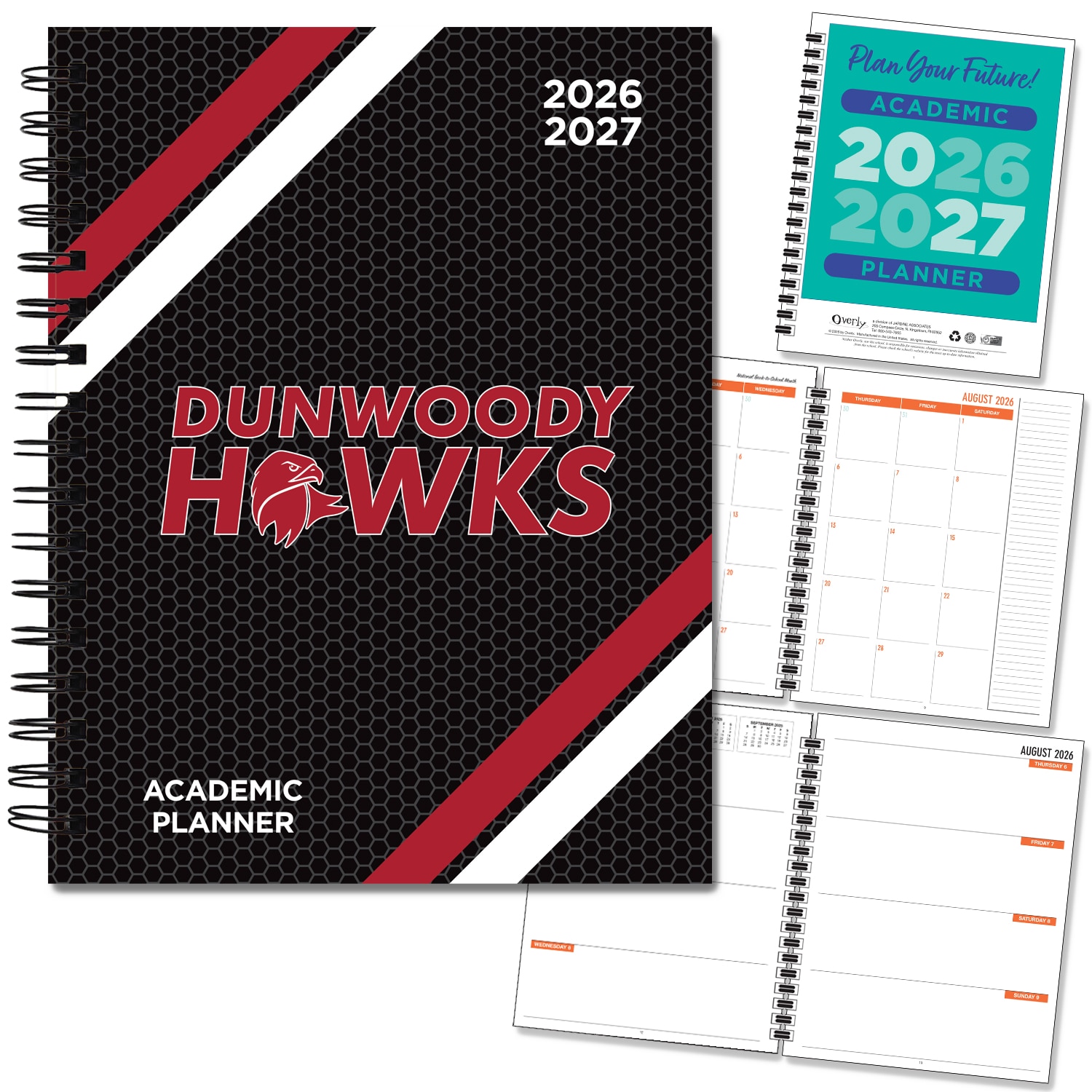Spirit Wordmark Hard Cover Imprinted Planner 26-27 AY 7x9