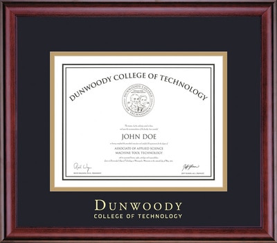 Framing Success 8.5 x 11 Classic Gold Embossed School Name Associates, Bachelors Diploma Frame