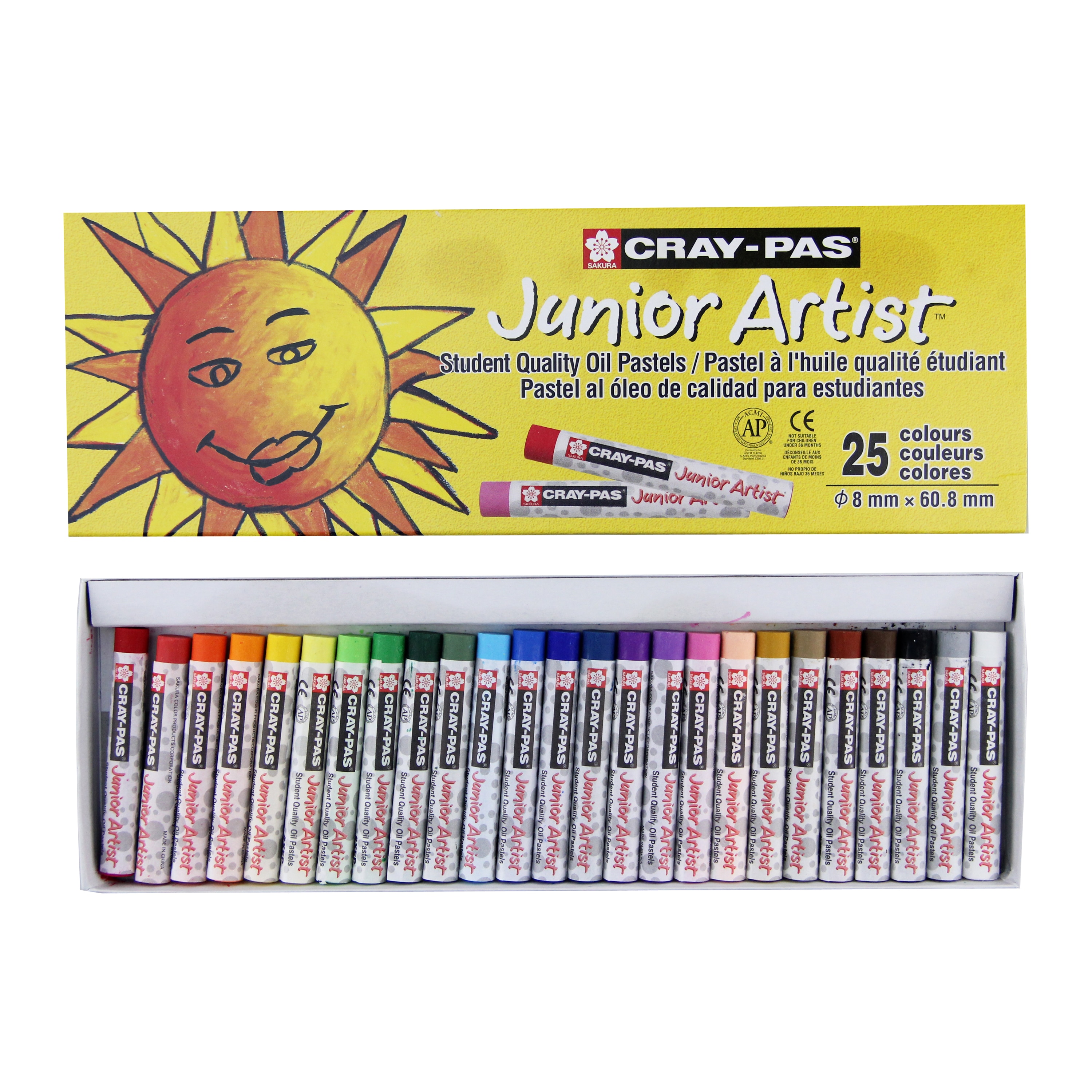 Cray Pas Jr Artst-25 Pk Asst