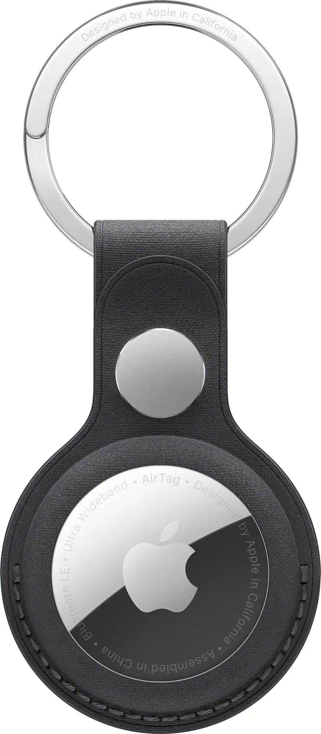 AirTag FineWoven Key Ring - Black