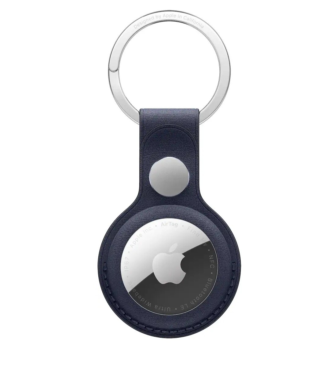 AirTag FineWoven Key Ring - Navy