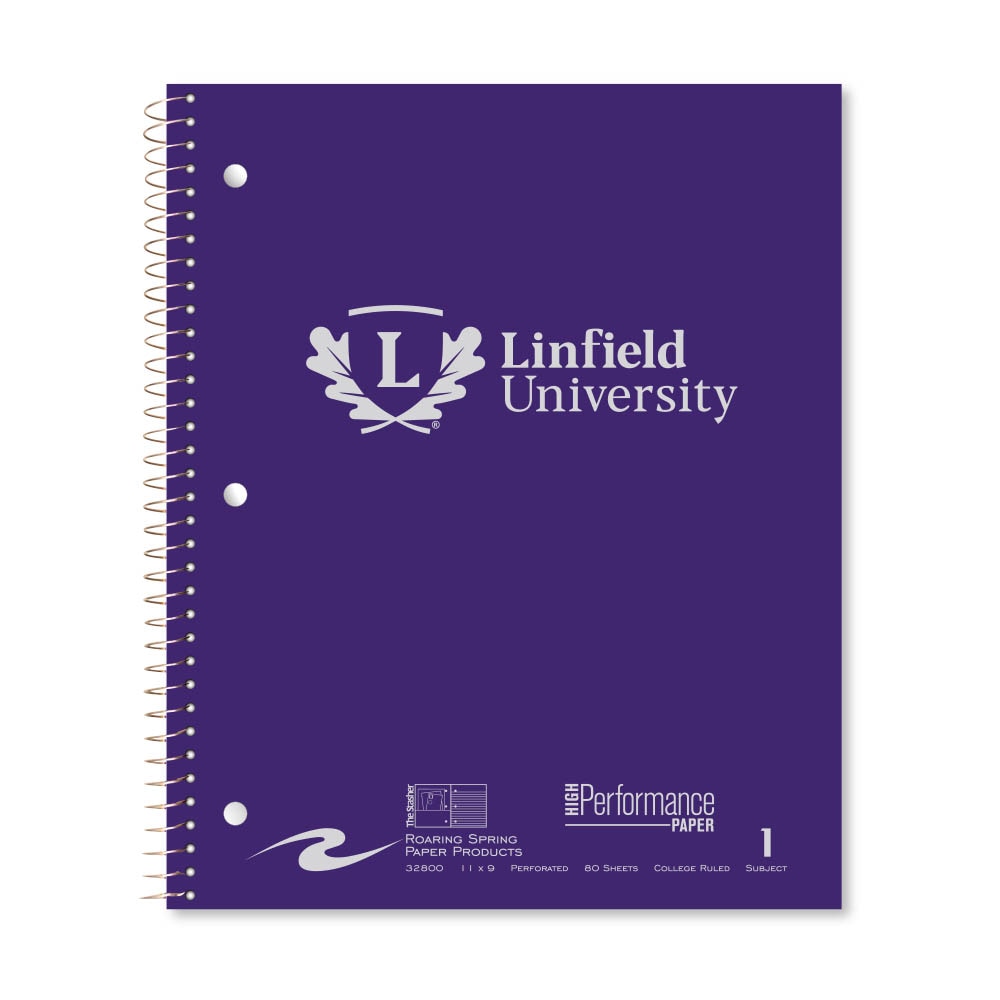Roaring Premium 1 Subject Notebook, 8.5x11 College Ruled 20lb Paper, Pressboard Foil Cover