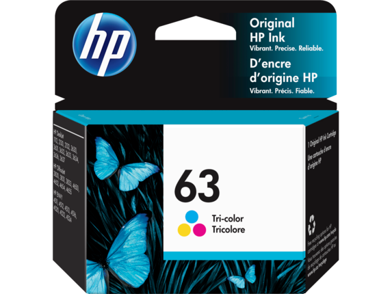 HP 63 Tri-Color Ink Cartridge