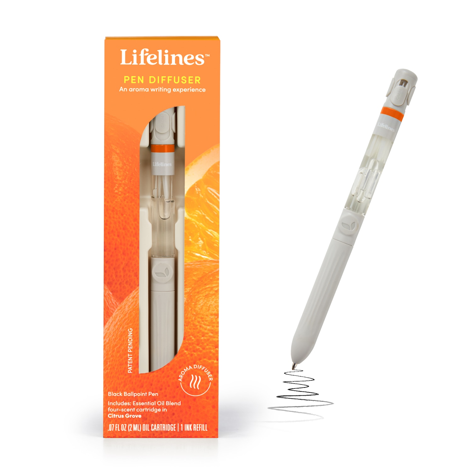 Lifelines Pen Diffuser with 4-Scent Cartridge in Citrus Grove