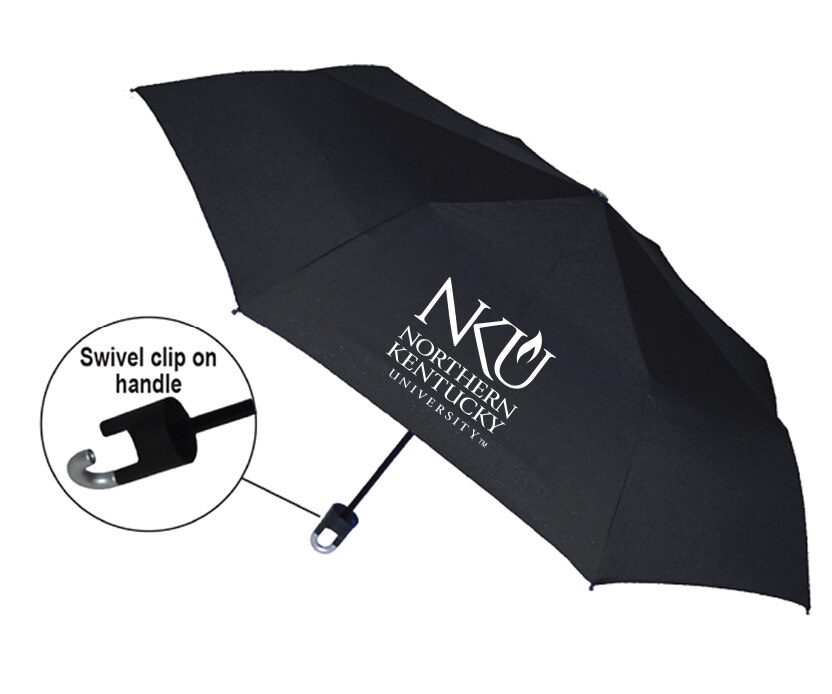 "Storm Clip" Mini Folding Emblematic Solid Umbrella 42" Coverage
